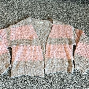 Promesa Pause and Reset Striped Popcorn Knit Sweater